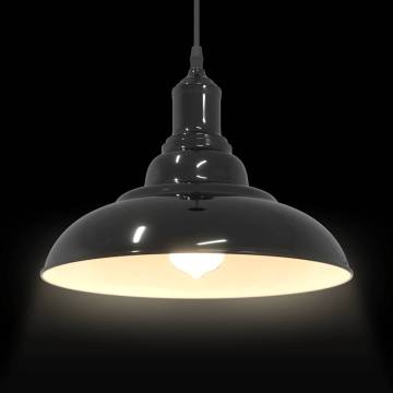 Adjustable E27 Pendant Lamp - Gloss Dark Blue, Ø 31 cm