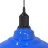 Adjustable E27 Pendant Lamp - Gloss Dark Blue, Ø 31 cm