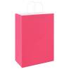 Paper Bags 50 pcs with Handles - Pink 32x17x44 cm