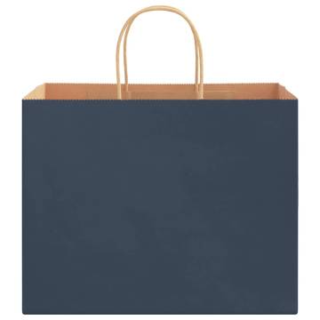 Paper Bags 50 pcs with Handles Blue – Eco-Friendly & Durable