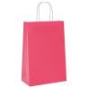 Paper Bags with Handles Pink - 50 Pcs | Sustainable Packaging