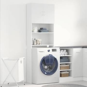 Washing Machine Cabinet White - 64x24x190 cm | HipoMarket