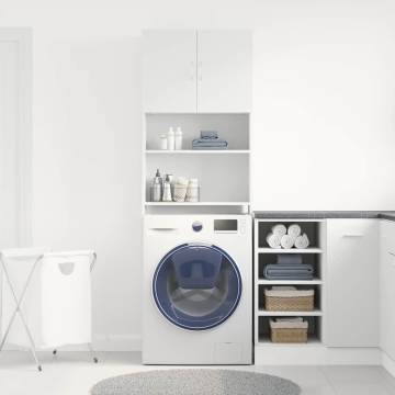 Washing Machine Cabinet White - 64x24x190 cm | HipoMarket