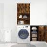 Washing Machine Cabinet Smoked Oak 64x24x190 cm - Hipomarket