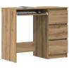  Desk Artisan Oak 90x45x76 cm Engineered Wood Colour artisan oak 