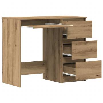 Desk Artisan Oak 90x45x76 cm - Stylish Engineered Wood Desk