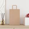 250 Brown Paper Bags with Handles - Sustainable & Versatile