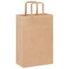 250 Brown Paper Bags with Handles - Sustainable & Versatile