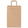 250 Brown Paper Bags with Handles - Sustainable & Versatile