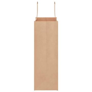 250 Brown Paper Bags with Handles - Sustainable & Versatile