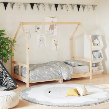 Kids Bed Frame 80x160 cm Solid Wood Pine | Hipo Market