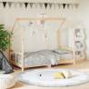 Kids Bed Frame 80x160 cm Solid Wood Pine Colour natural Size 80 x 160 cm 