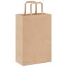 250 Brown Paper Bags with Handles - Sustainable & Versatile