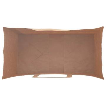 250 Brown Paper Bags with Handles - Sustainable & Versatile