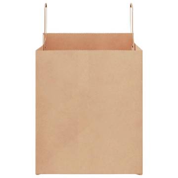 Sustainable Paper Bags - 250 pcs with Handles - 32x22x24 cm