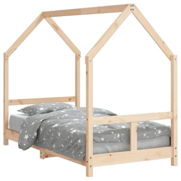 Kids Bed Frame 80x160 cm Solid Wood Pine | Hipo Market