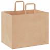 Sustainable Paper Bags - 250 pcs with Handles - 32x22x24 cm