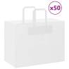  Paper Bags 50 pcs with Handles White 32x17x25 cm Colour white Size 32 x 17 x 25 cm Quantity in Package 50 