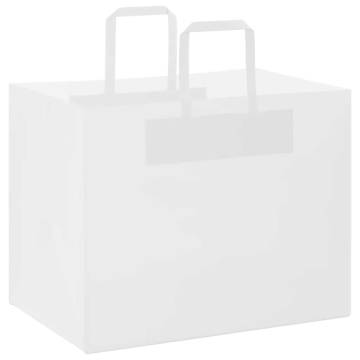 Paper Bags with Handles - 50 pcs White 32x22x24 cm