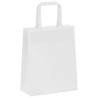 250 White Paper Bags with Handles - Eco-Friendly Packaging