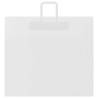 White Paper Bags with Handles - 250 Pcs | Eco-Friendly & Durable