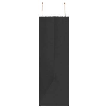 250 Pcs Black Paper Bags with Handles - Durable & Eco-Friendly