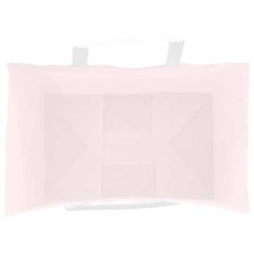 Eco-Friendly Pink Paper Bags with Handles - 250 pcs | Hipomarket