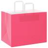 250 Pink Paper Bags with Handles - Eco-Friendly & Durable