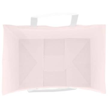 250 Pink Paper Bags with Handles - Eco-Friendly & Durable