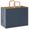 Blue Paper Bags with Handles - 50 pcs | Sustainable & Durable