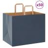  Paper Bags 50 pcs with Handles Blue 32x22x24 cm Colour blue Size 32 x 22 x 24 cm Quantity in Package 50 