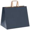 Blue Paper Bags with Handles - 50 pcs | Sustainable & Stylish