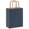 250 Blue Paper Bags with Handles | Eco-Friendly Packaging