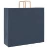 250 Blue Paper Bags with Handles | Eco-Friendly & Versatile