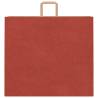 Red Paper Bags with Handles - 50 pcs | Eco-Friendly Packaging