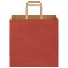 Red Paper Bags with Handles - 250 pcs | Eco-Friendly Packaging