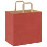 Red Paper Bags with Handles - 250 pcs | Eco-Friendly Packaging