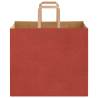 Red Paper Bags with Handles - 250 pcs | Sustainable Choice