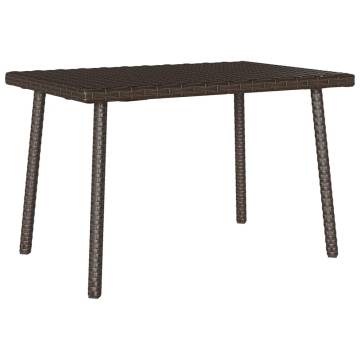 Garden Coffee Table Rectangular Brown - 60x40 cm | HipoMarket