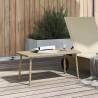 Garden Coffee Table Rectangular Beige - 80x40 cm | HipoMarket