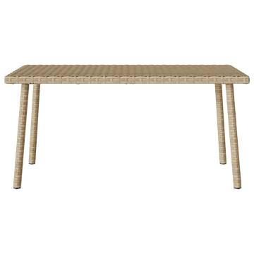 Garden Coffee Table Rectangular Beige - 80x40 cm | HipoMarket