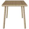 Garden Coffee Table Rectangular Beige - 80x40 cm | HipoMarket