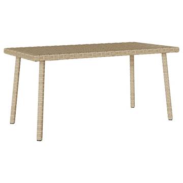 Garden Coffee Table Rectangular Beige - 80x40 cm | HipoMarket