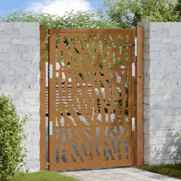 Garden Gate 105x130 cm Weathering Steel - Trace Design