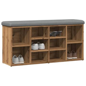 Shoe Bench Artisan Oak - Stylish Storage & Comfort | HipoMarket