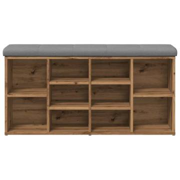 Shoe Bench Artisan Oak - Stylish Storage & Comfort | HipoMarket