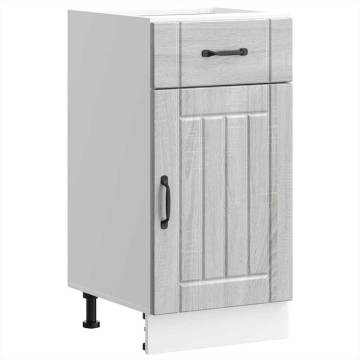 Kitchen Base Cabinet Lucca Grey Sonoma - Stylish Storage Solution