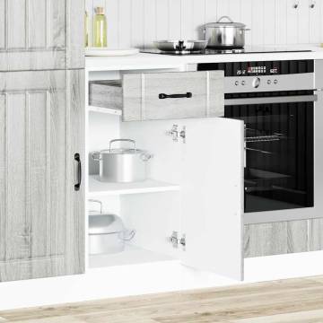 Kitchen Base Cabinet Lucca Grey Sonoma - Stylish Storage Solution