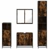 4 Piece Bathroom Furniture Set - Smoked Oak Engineered Wood