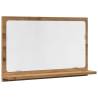 Artisan Oak Bathroom Mirror Cabinet - 60x11x37 cm